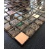 Glass And Carving Resin Mosaic Tile - Brown